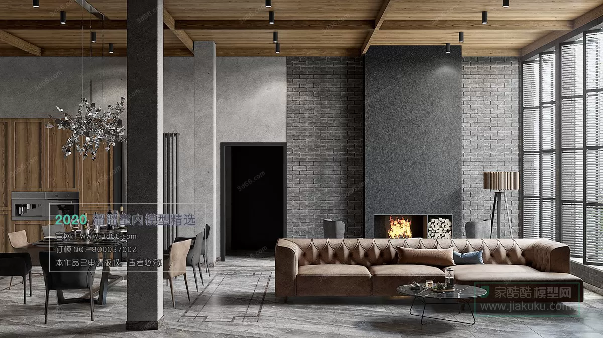 DINING ROOM - EUROPEAN STYLE - 3D MODELS