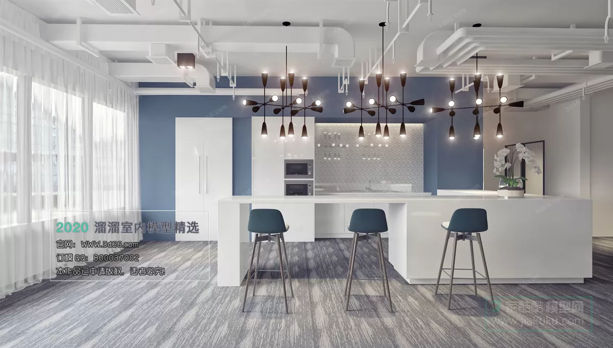 DINING ROOM - MODERN STYLE - 3D MODELS