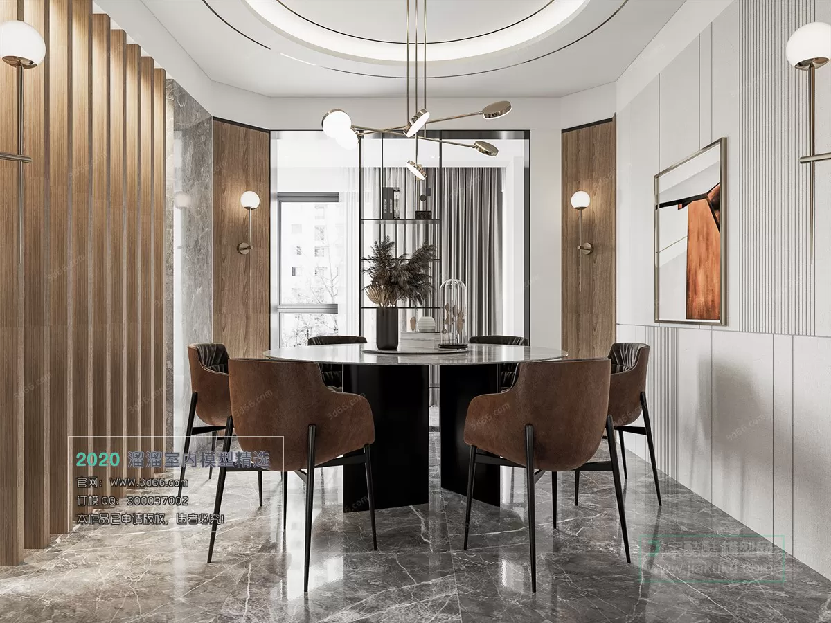 DINING ROOM - MODERN STYLE - 3D MODELS