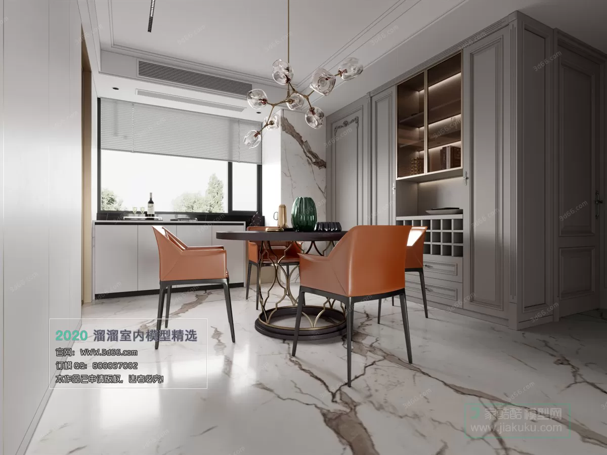 DINING ROOM - MODERN STYLE - 3D MODELS