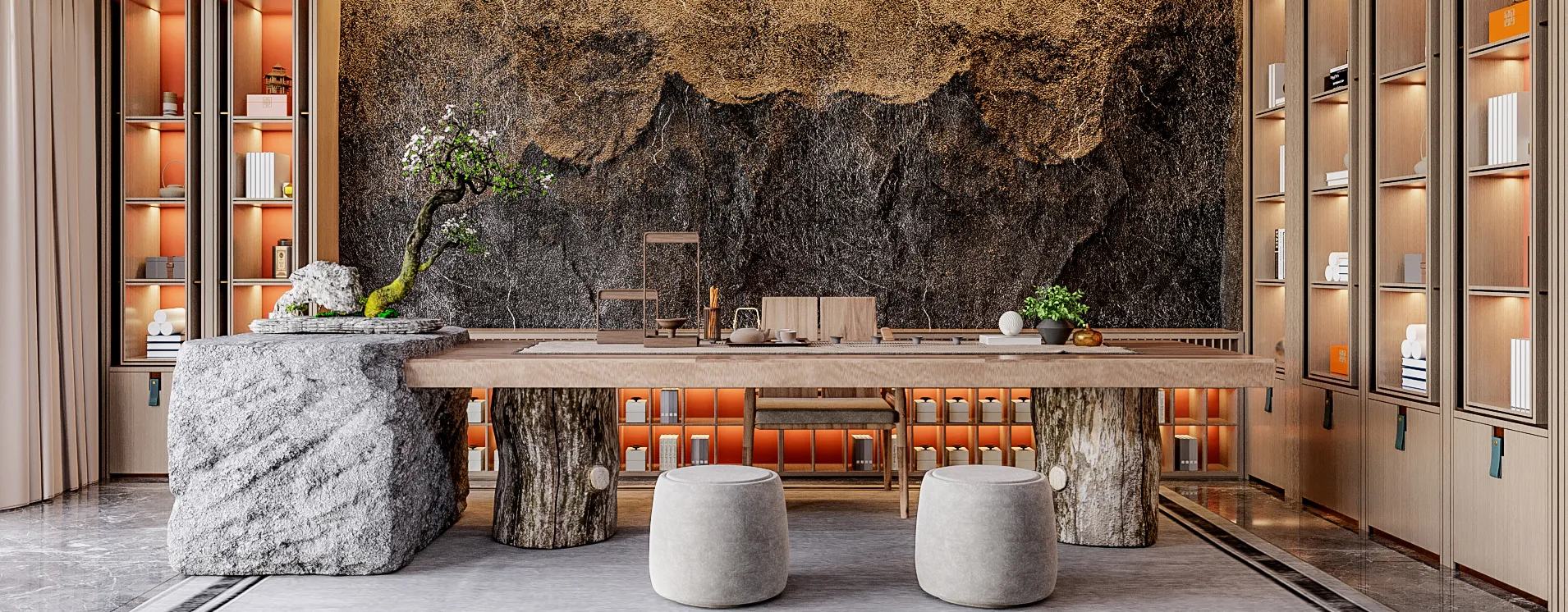 Dining Room - Modern Style 3D Scenes - Interior Design - 012