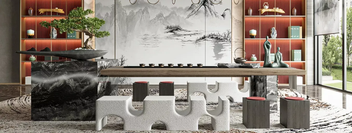 Dining Room - Modern Style 3D Scenes - Interior Design - 020