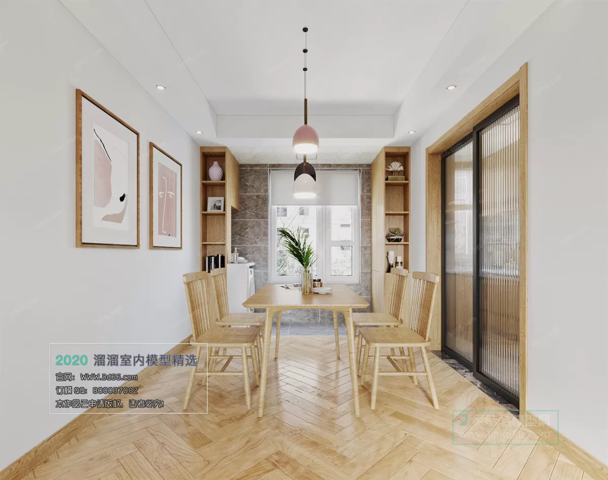 DINING ROOM - NORDIC STYLE - 3D MODELS