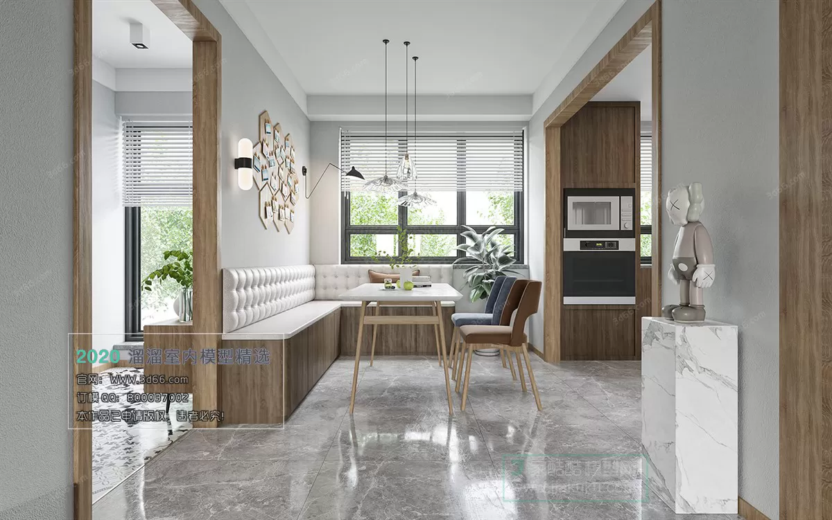 DINING ROOM - NORDIC STYLE - 3D MODELS