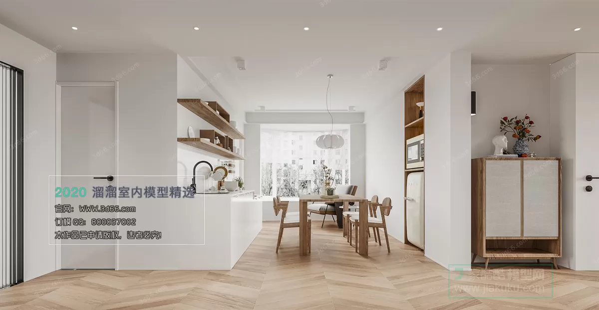 DINING ROOM - NORDIC STYLE - 3D MODELS