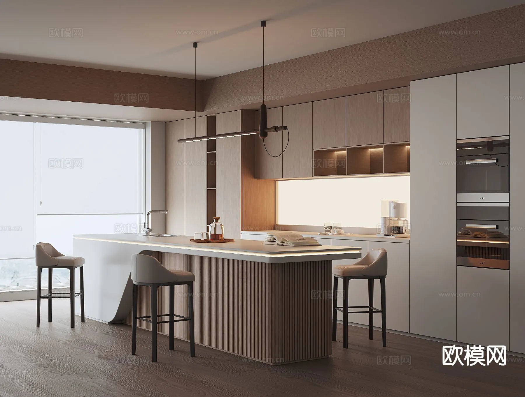 DINING ROOM SETS - 3D Model For Interior Design - 10728