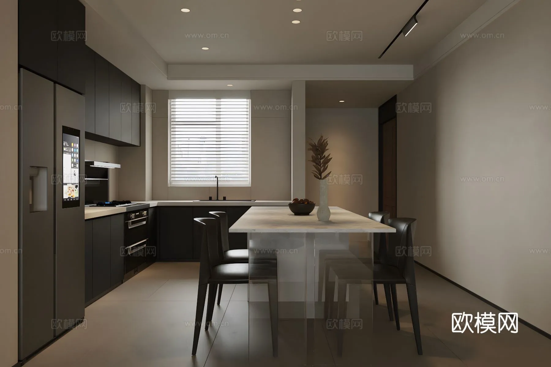 DINING ROOM SETS - 3D Model For Interior Design - 10802