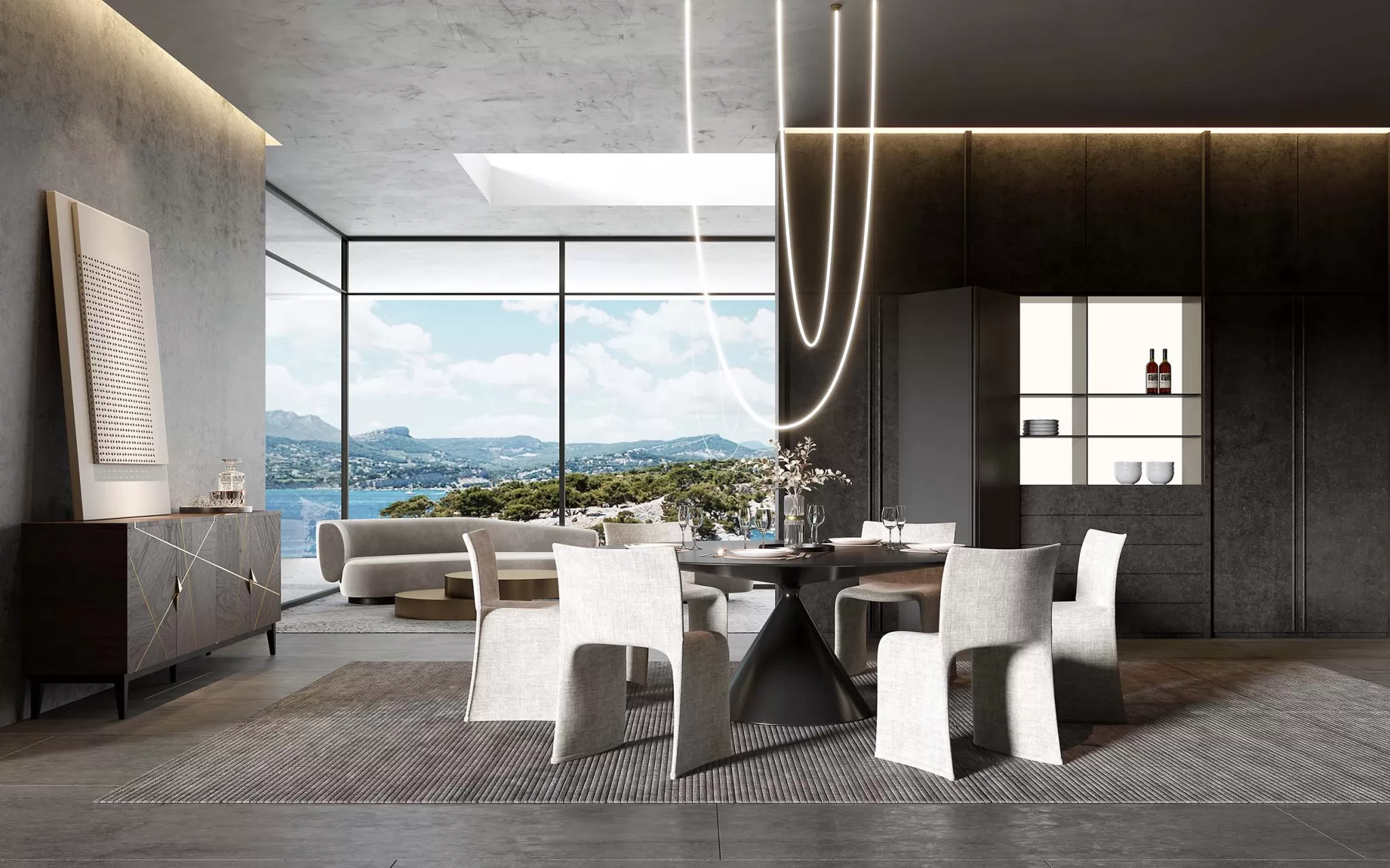 DINING ROOM SETS - 3D SCENE - 213