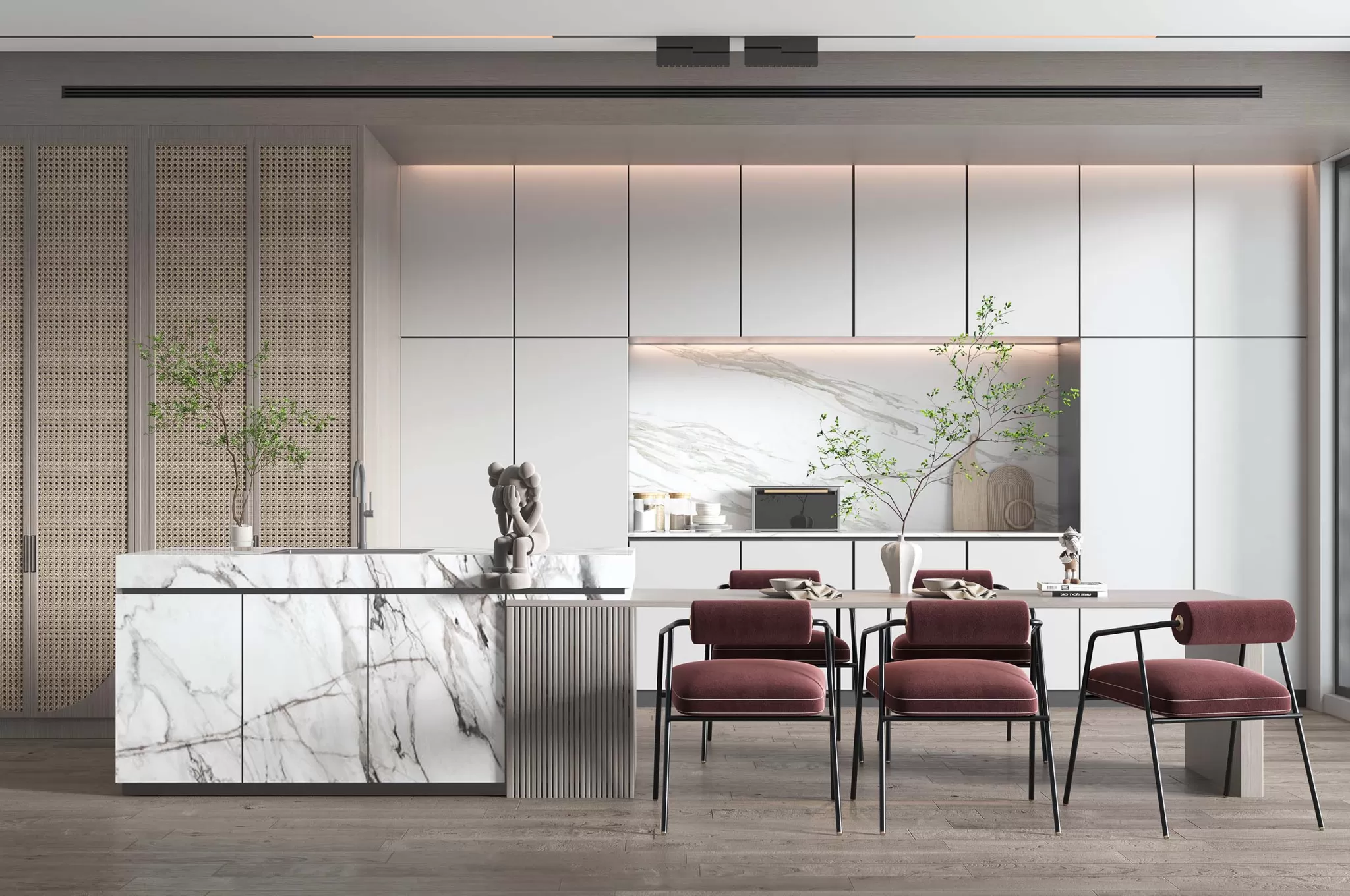 DINING ROOM SETS - 3D SCENE - 219