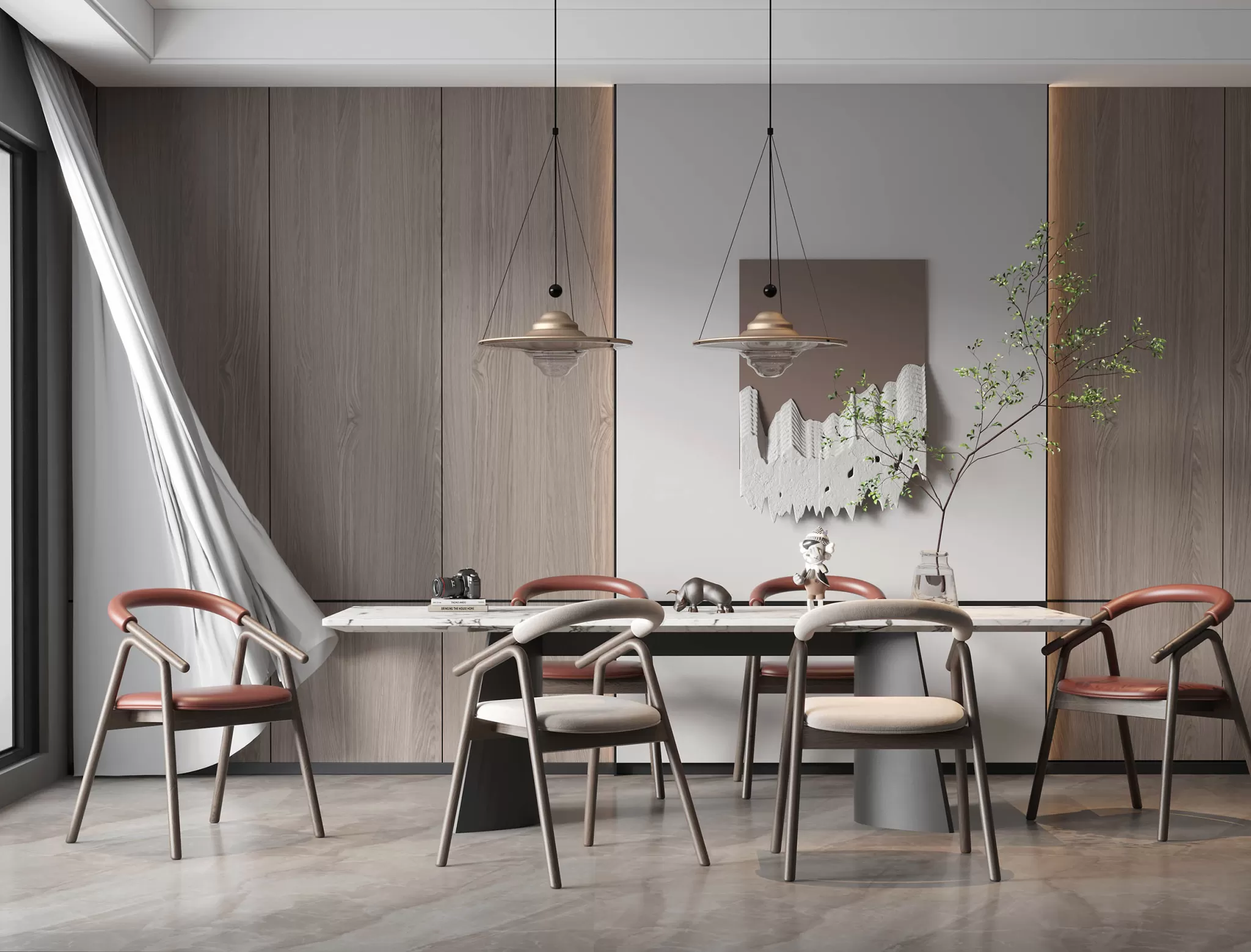 DINING ROOM SETS - 3D SCENE - 223