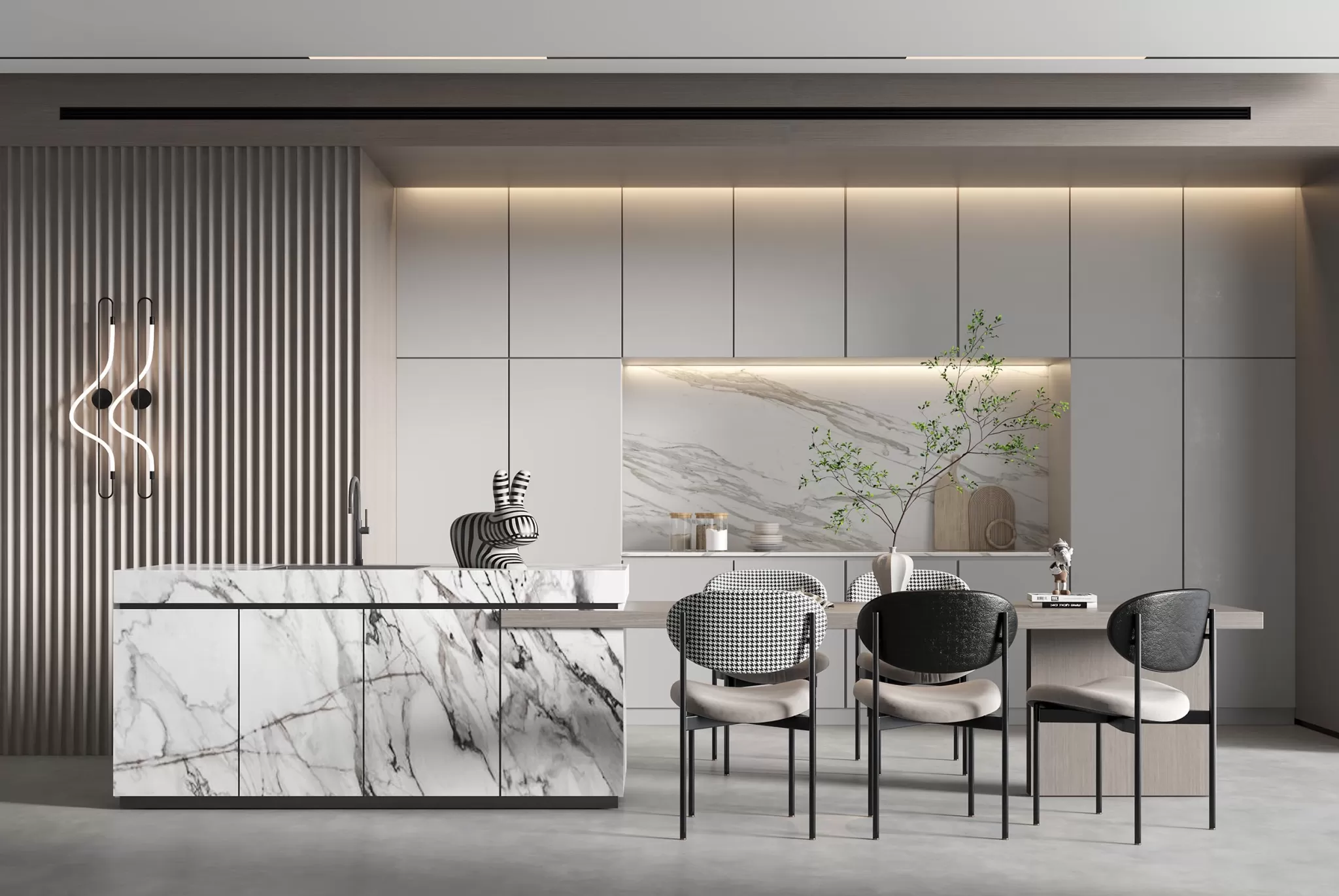 DINING ROOM SETS - 3D SCENE - 227