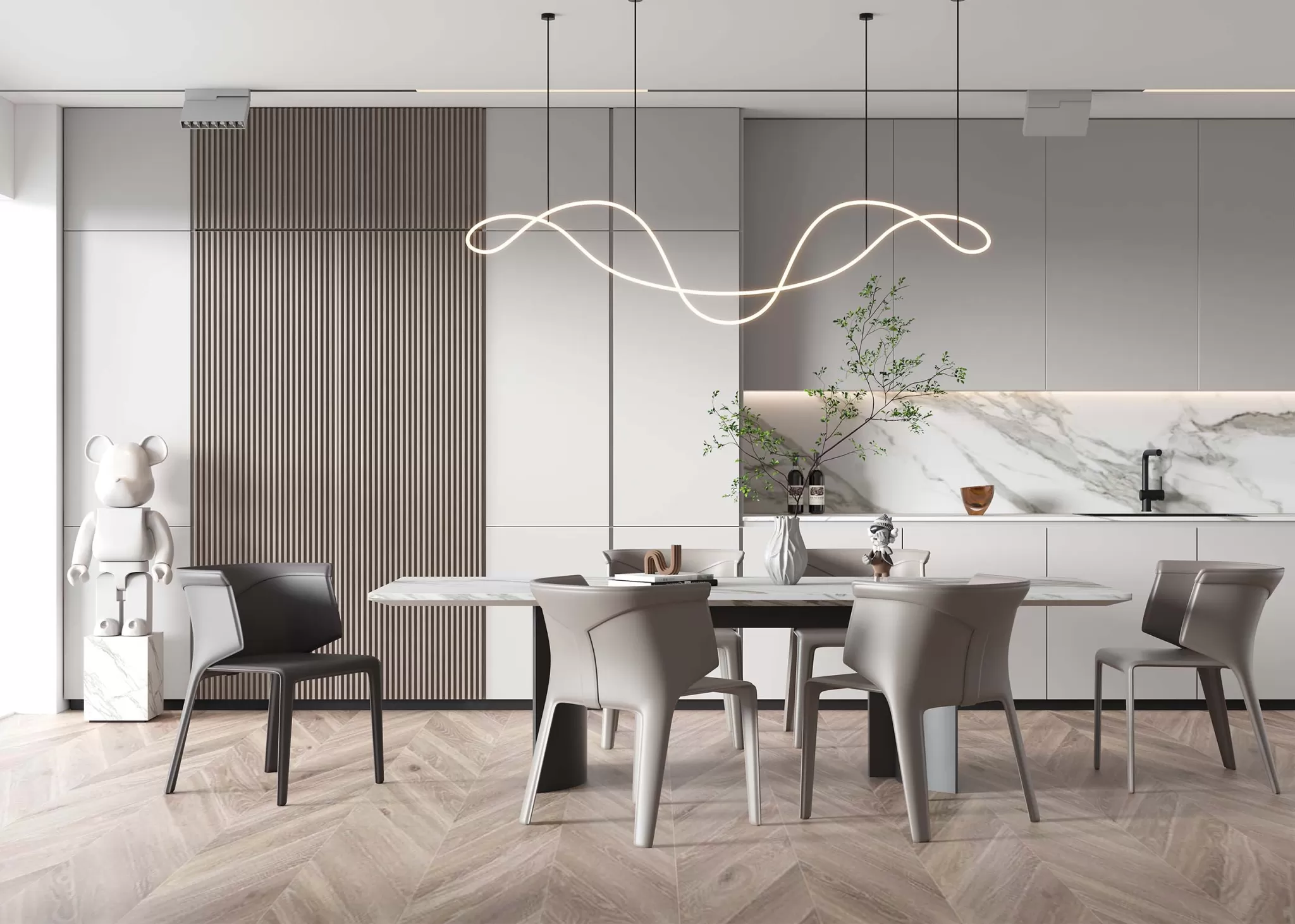 DINING ROOM SETS - 3D SCENE - 228