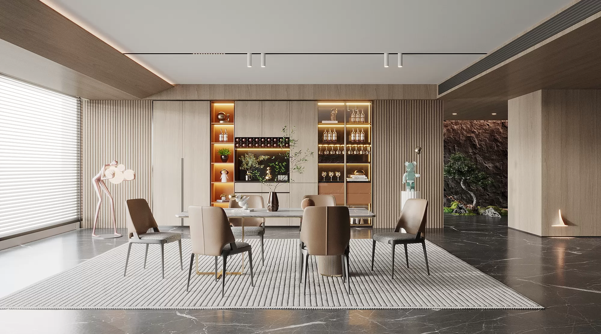 DINING ROOM SETS - 3D SCENE - 244