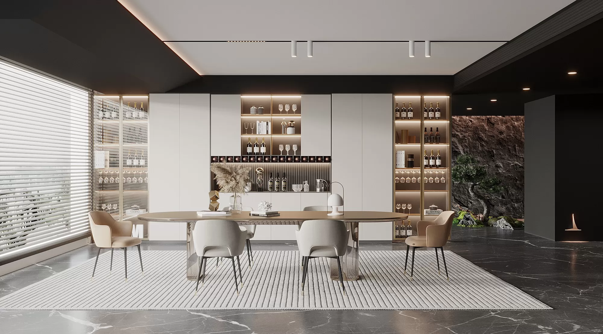 DINING ROOM SETS - 3D SCENE - 250