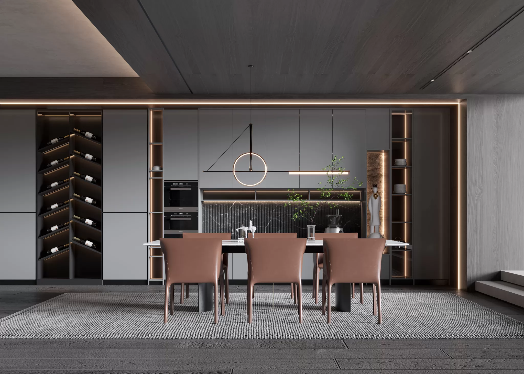 DINING ROOM SETS - 3D SCENE - 261