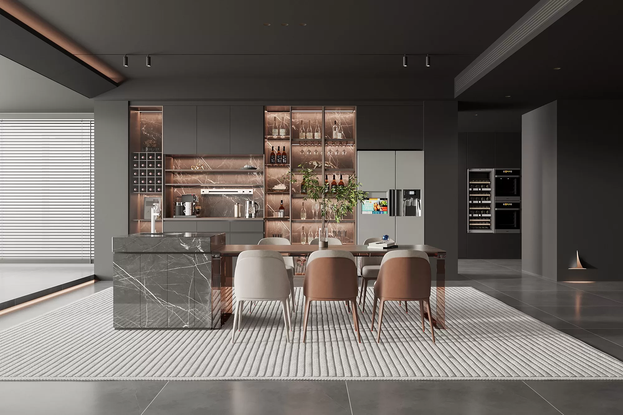 DINING ROOM SETS - 3D SCENE - 262