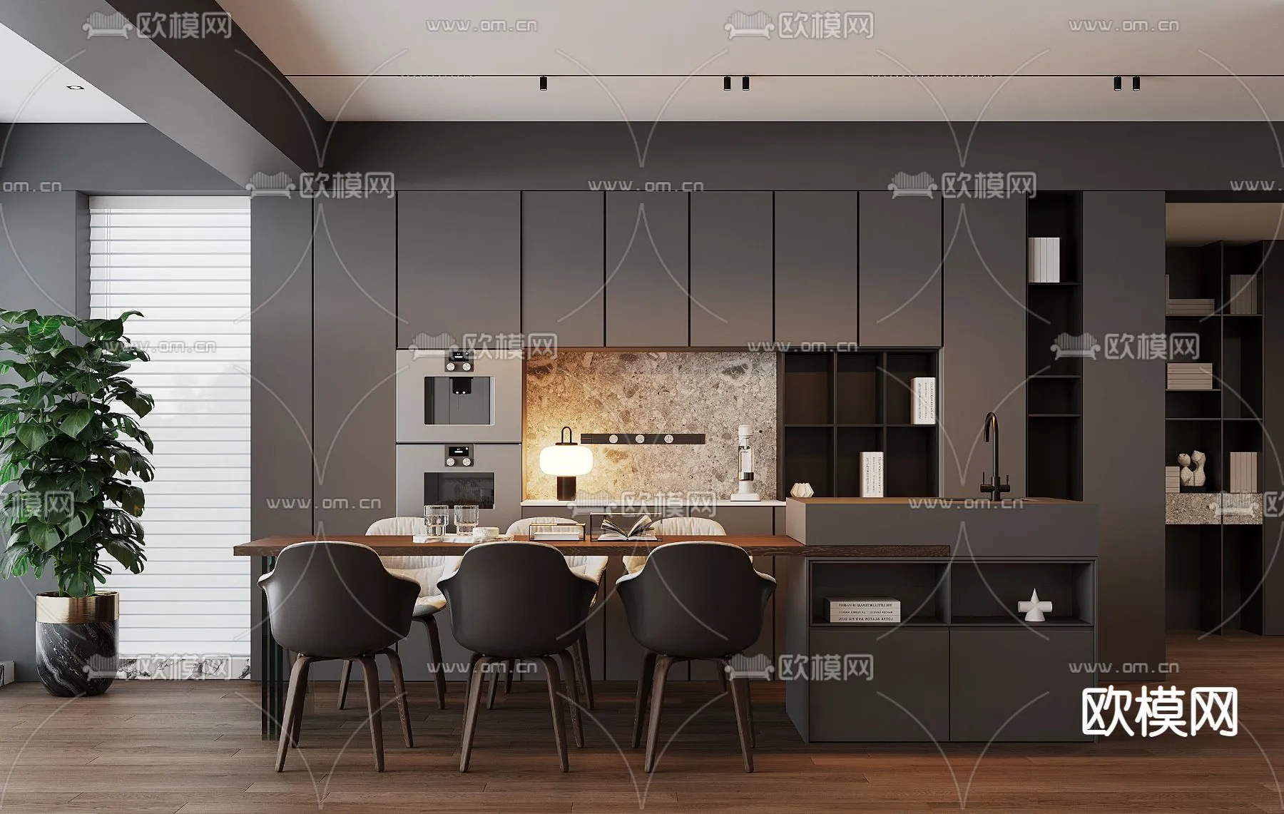 DINING ROOM SETS - CORONA - 3D MODEL - 1368