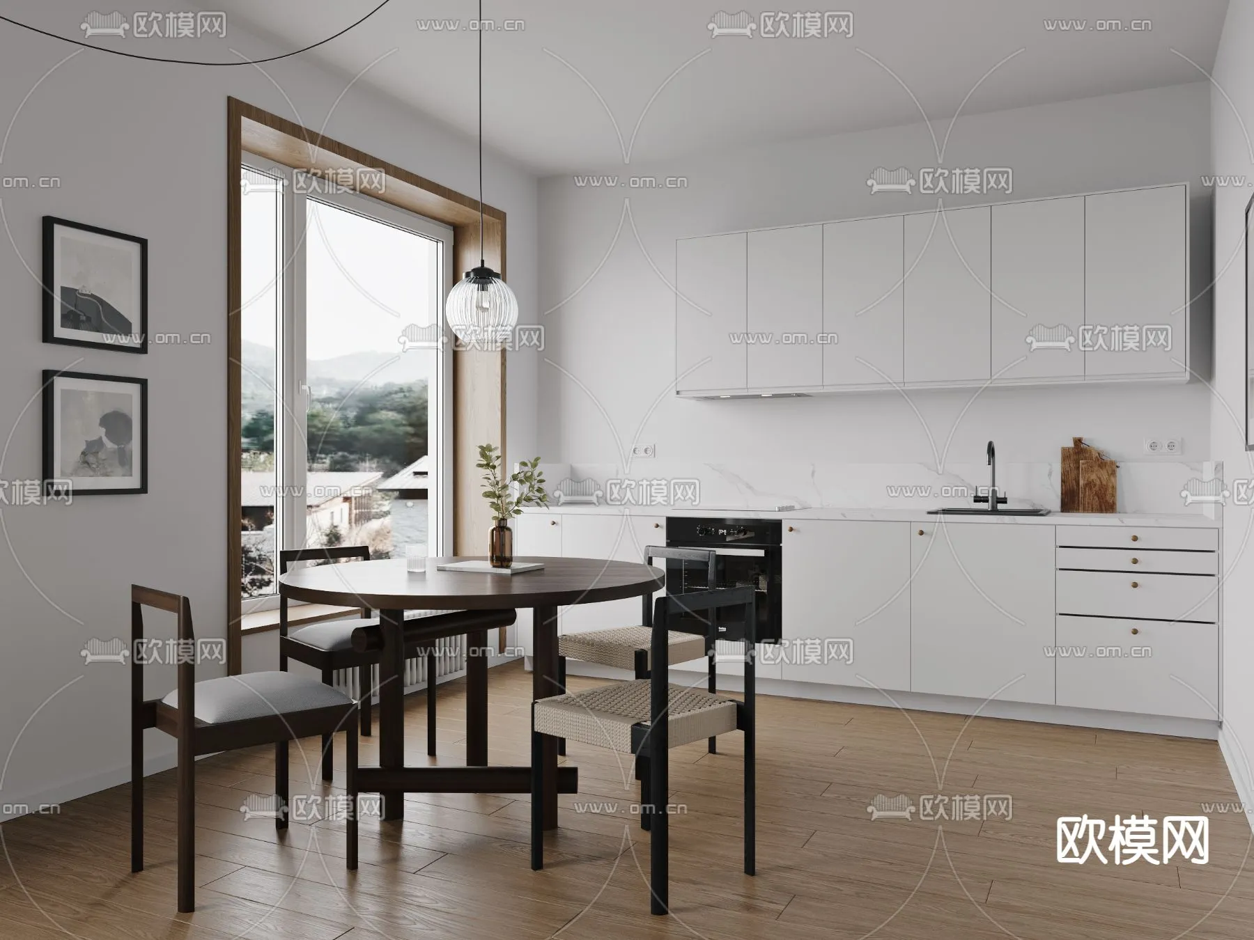 DINING ROOM SETS - CORONA - 3D MODEL - 1419