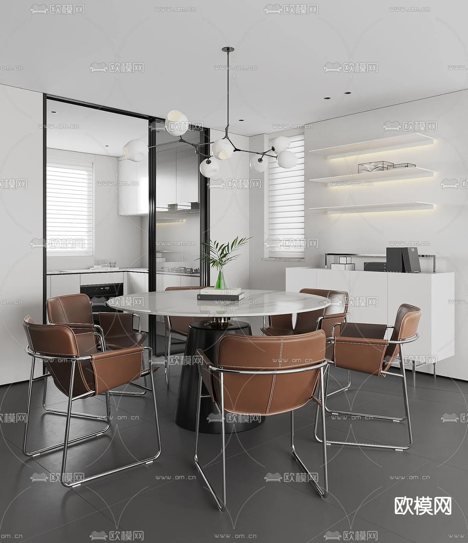 DINING ROOM SETS - CORONA - 3D MODEL - 1427