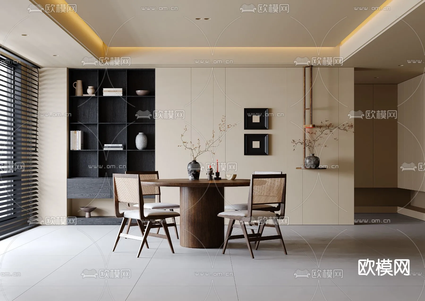 DINING ROOM SETS - CORONA - 3D MODEL - 1454