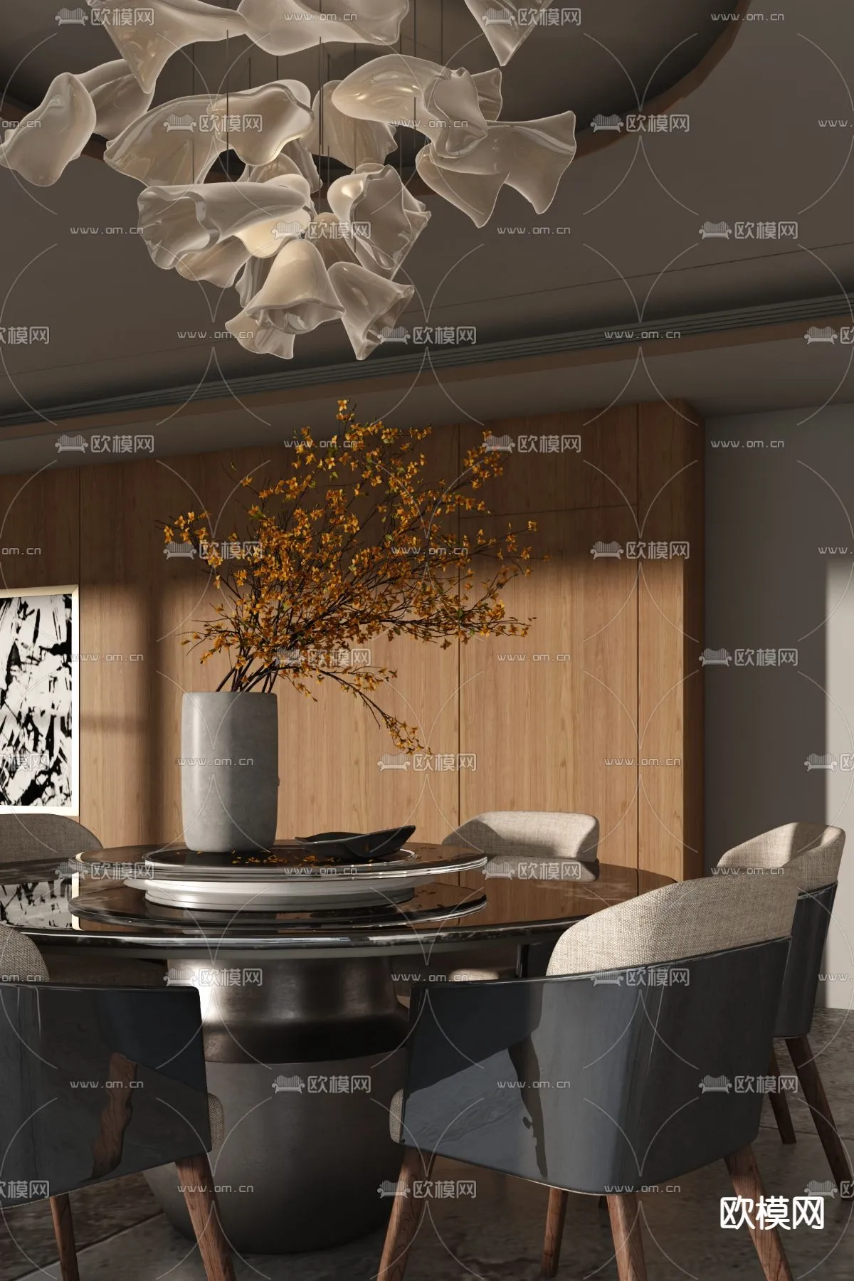 DINING ROOM SETS - VRAY / CORONA - 3D MODEL - 1348