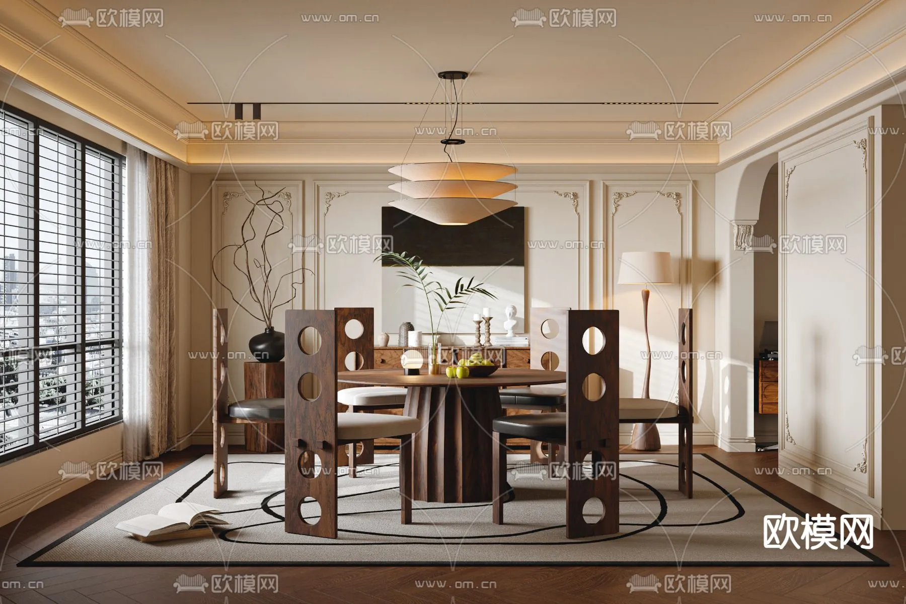 DINING ROOM SETS - VRAY / CORONA - 3D MODEL - 1353