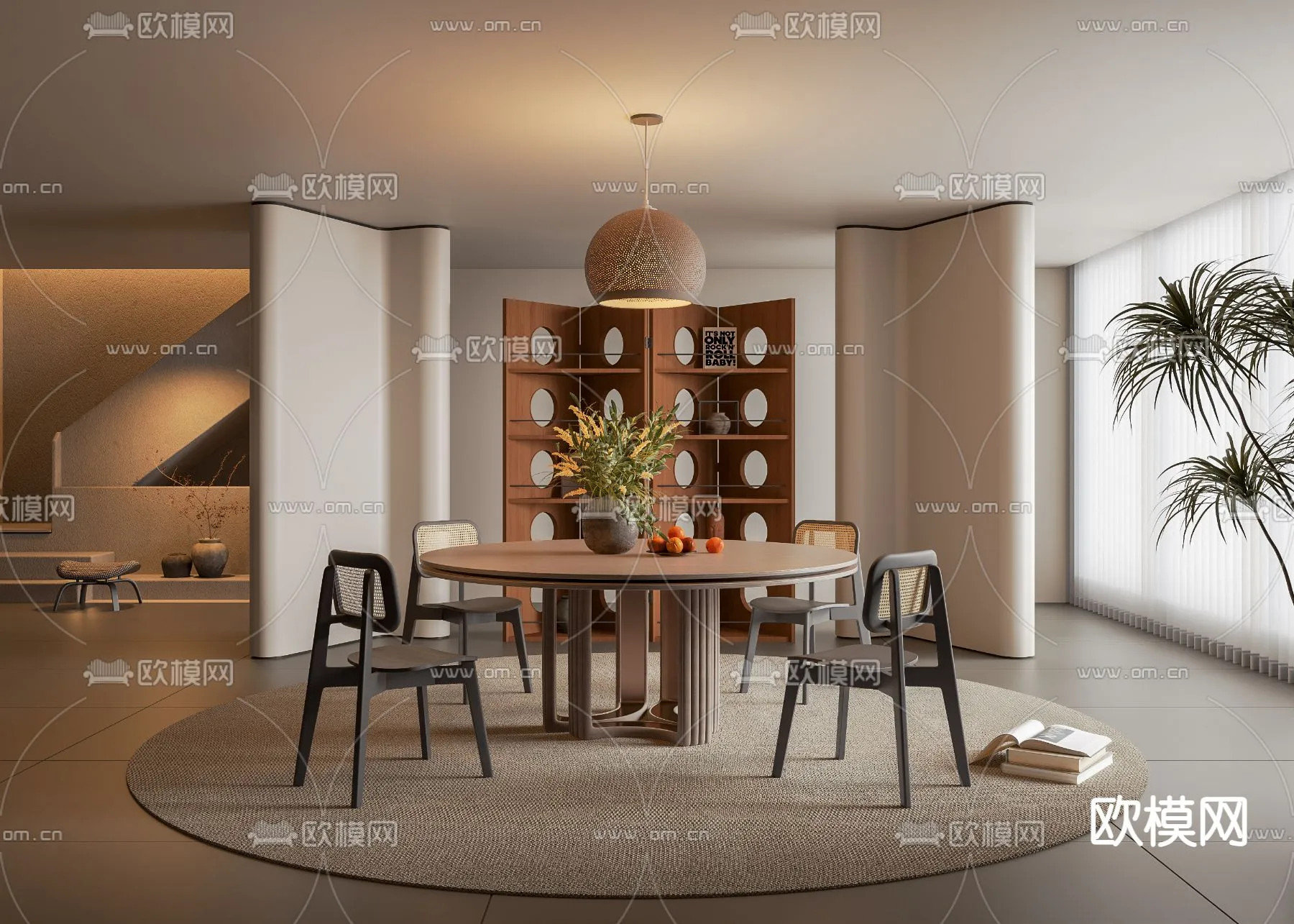 DINING ROOM SETS - VRAY / CORONA - 3D MODEL - 1358
