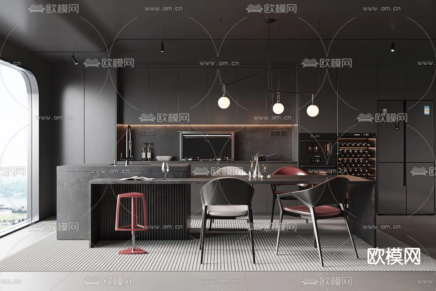 DINING ROOM SETS - VRAY / CORONA - 3D MODEL - 1362