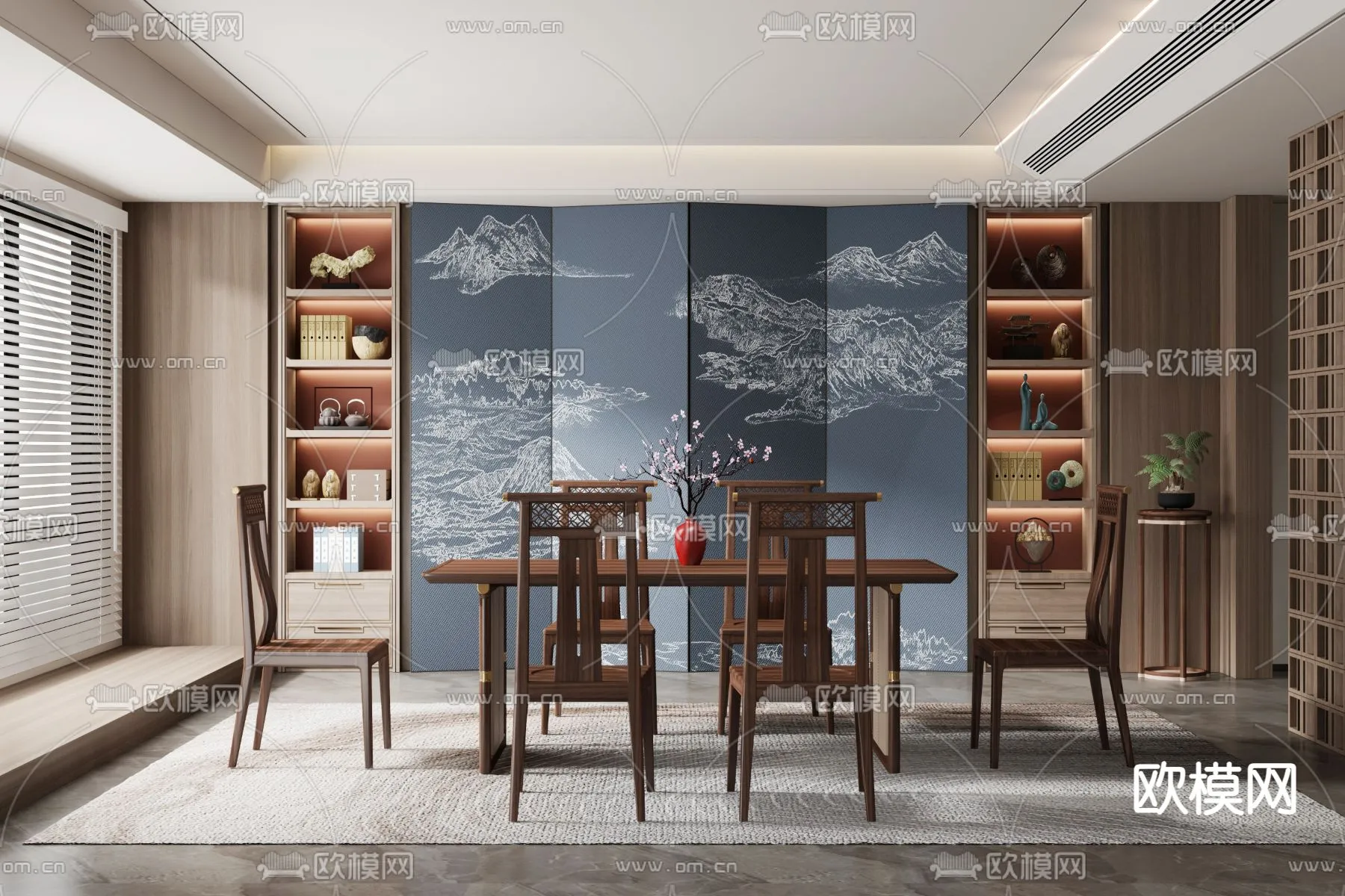 DINING ROOM SETS - VRAY / CORONA - 3D MODEL - 1365