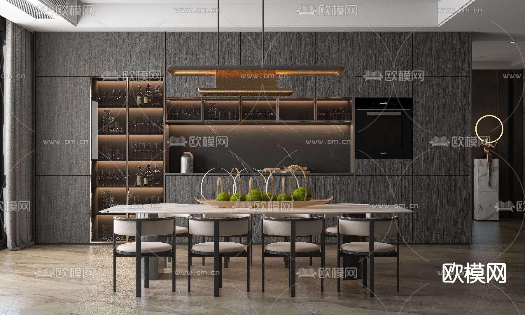 DINING ROOM SETS - VRAY / CORONA - 3D MODEL - 1375