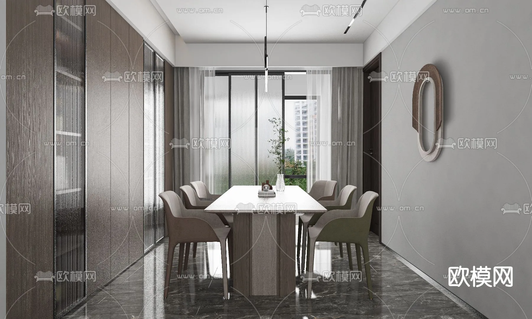 DINING ROOM SETS - VRAY / CORONA - 3D MODEL - 1376