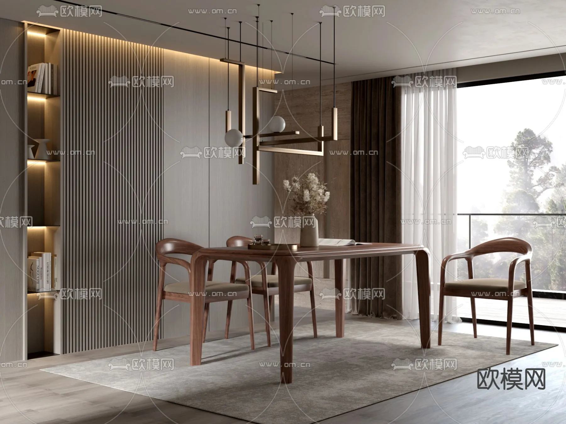 DINING ROOM SETS - VRAY / CORONA - 3D MODEL - 1377