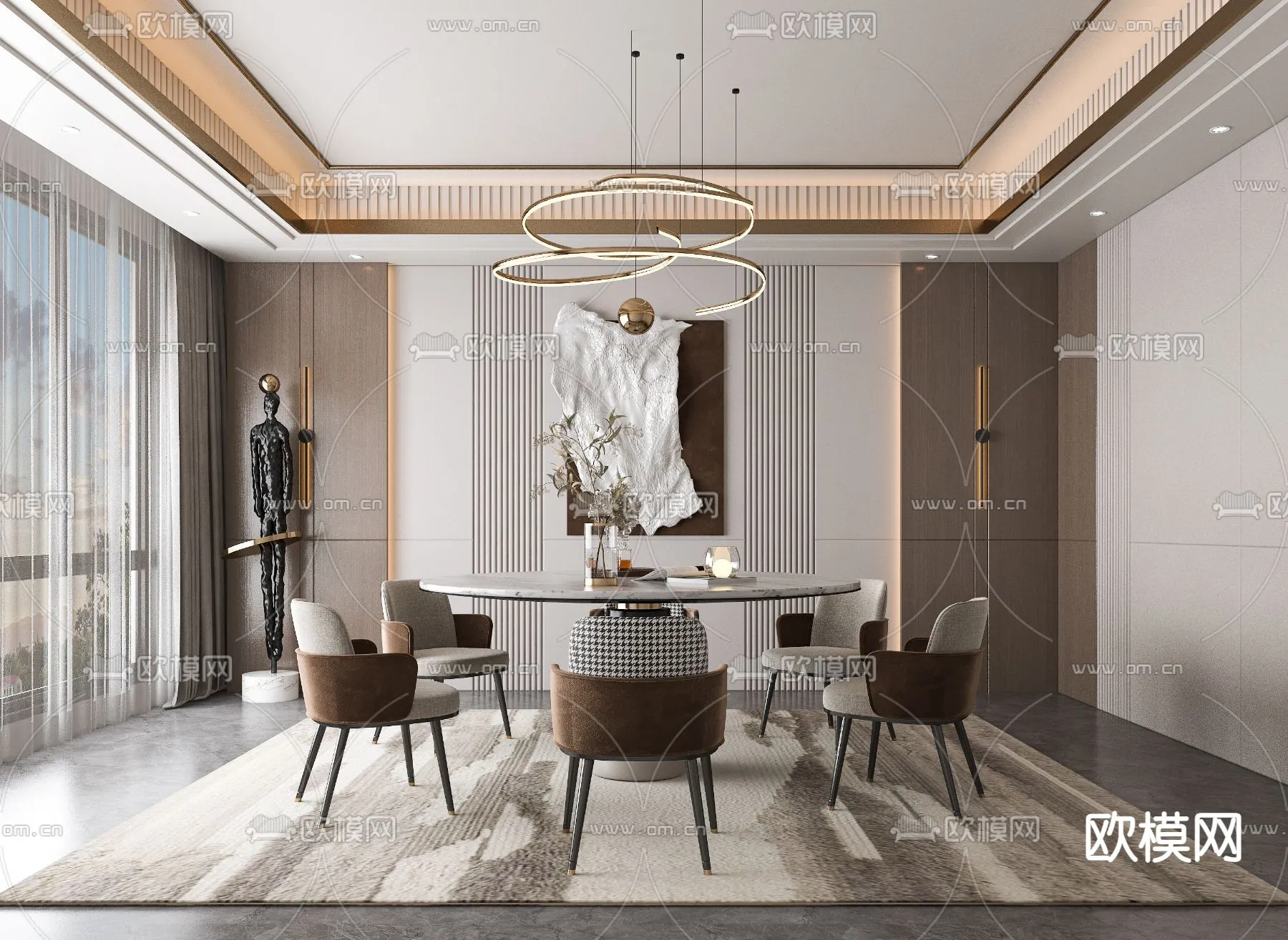 DINING ROOM SETS - VRAY / CORONA - 3D MODEL - 1397