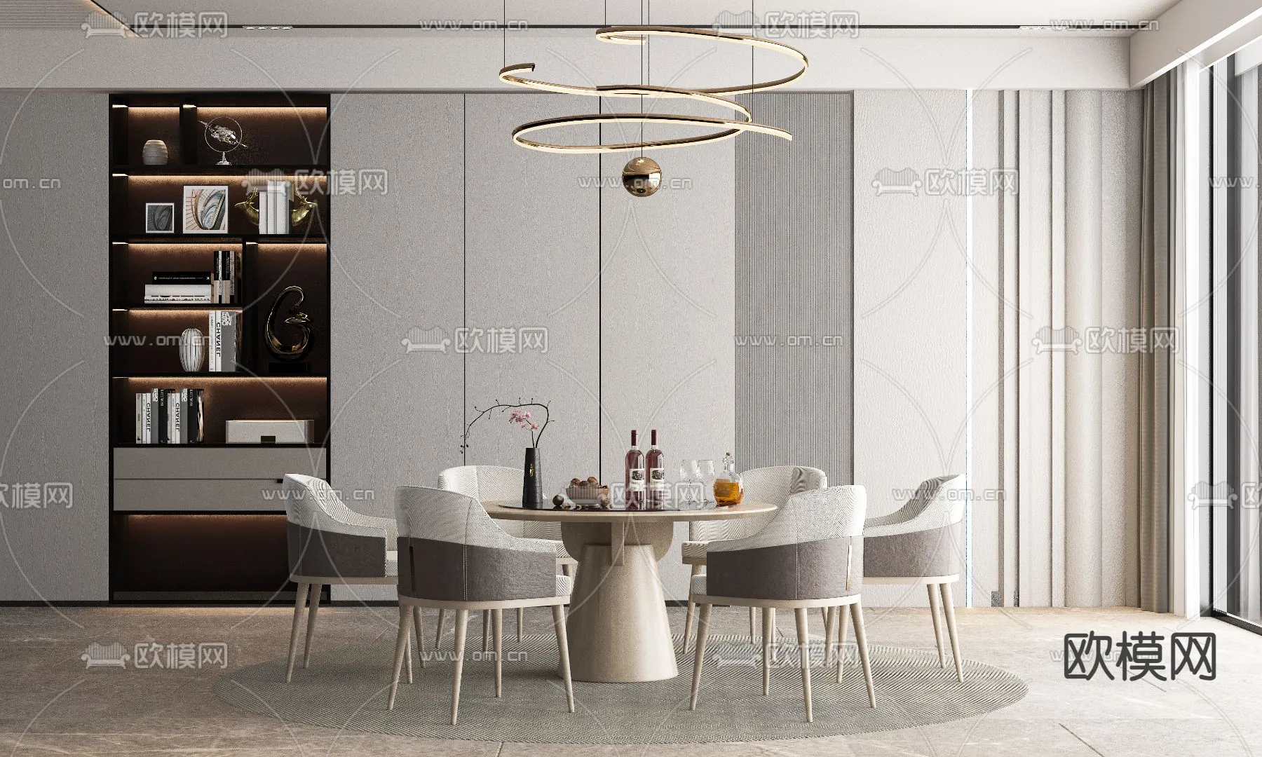 DINING ROOM SETS - VRAY / CORONA - 3D MODEL - 1407