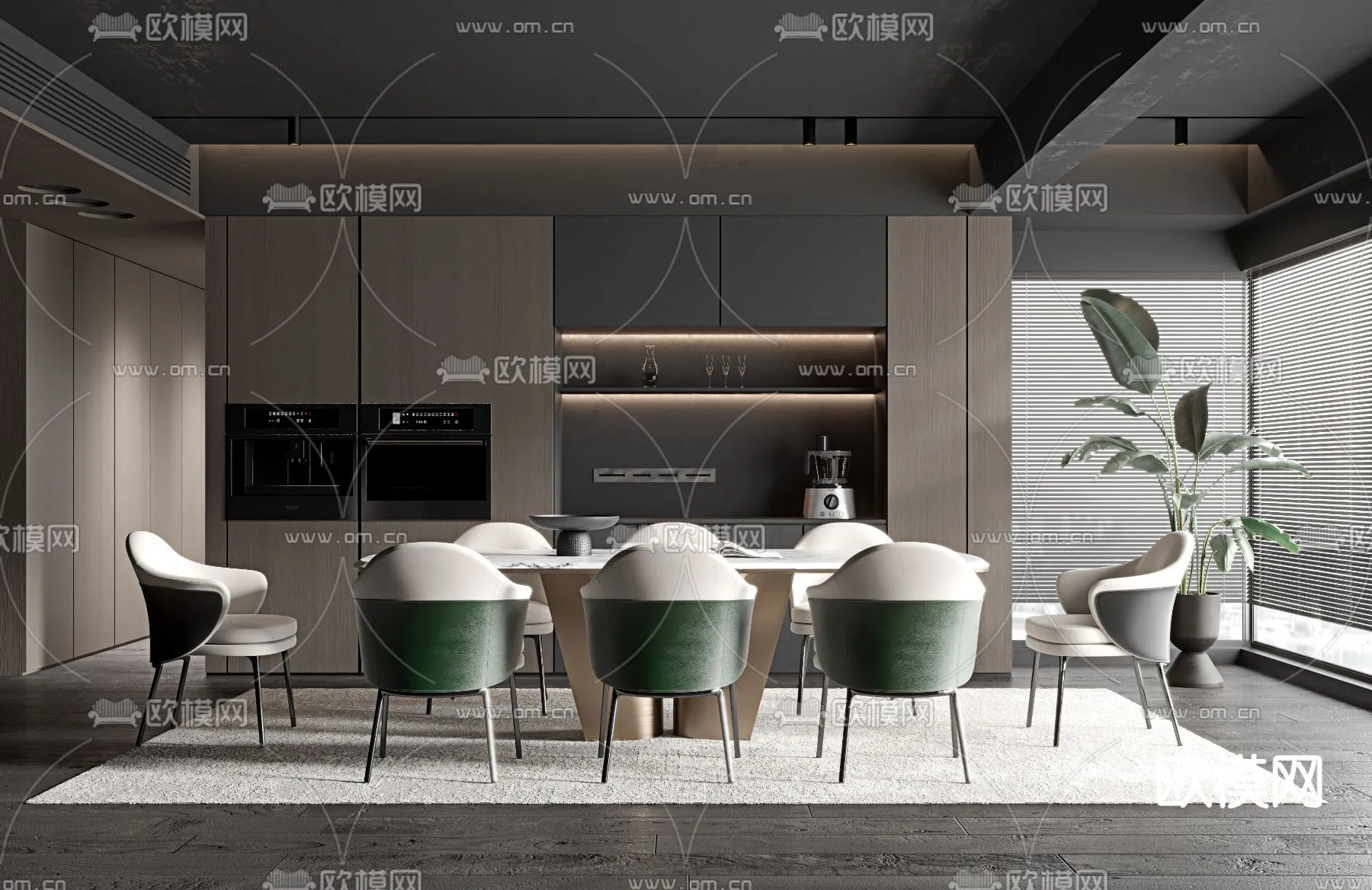 DINING ROOM SETS - VRAY / CORONA - 3D MODEL - 1410