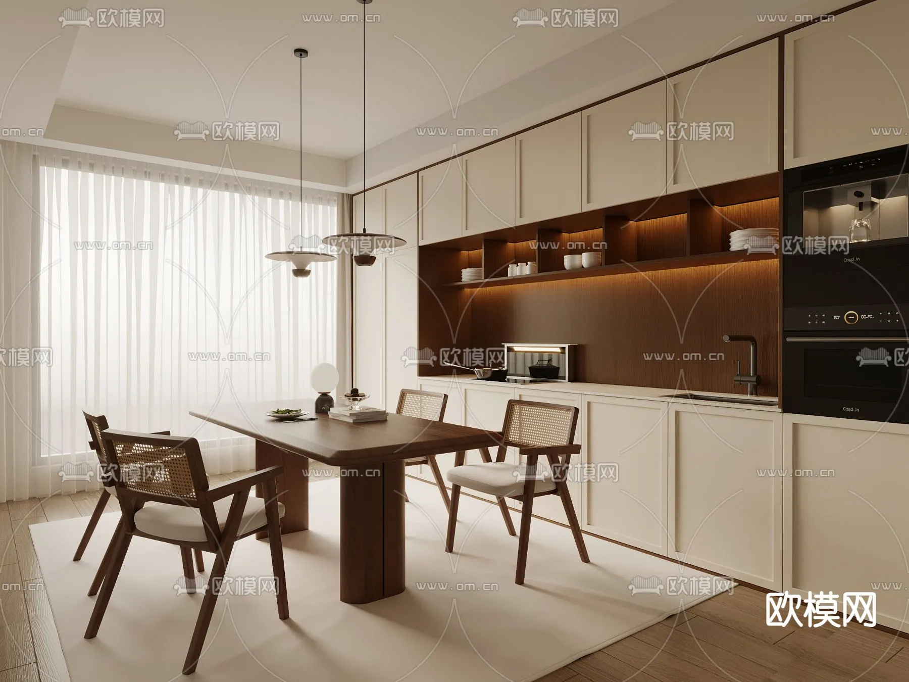 DINING ROOM SETS – VRAY / CORONA – 3D MODEL – 1412