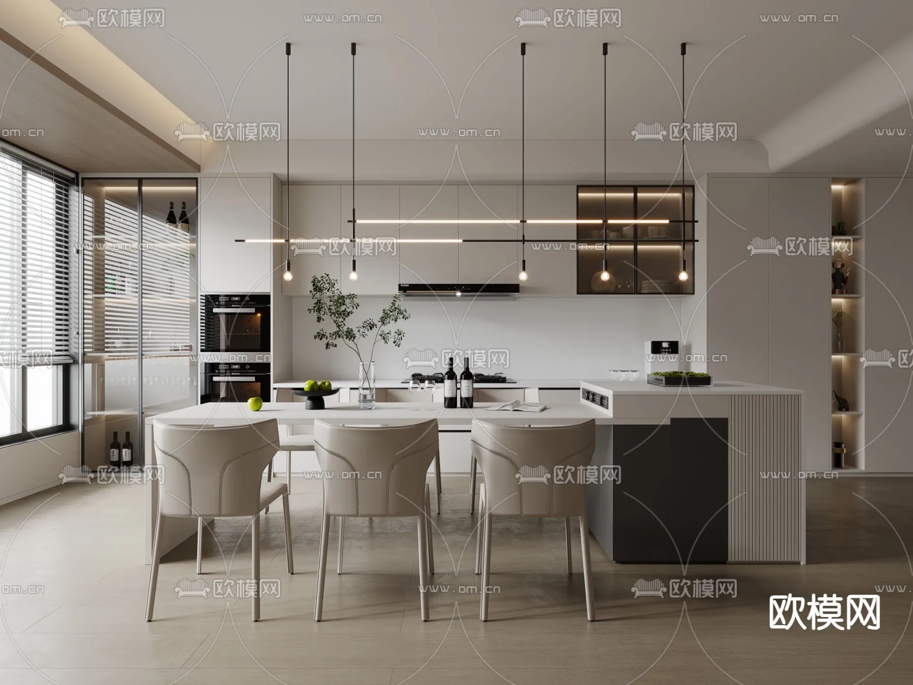 DINING ROOM SETS - VRAY / CORONA - 3D MODEL - 1414