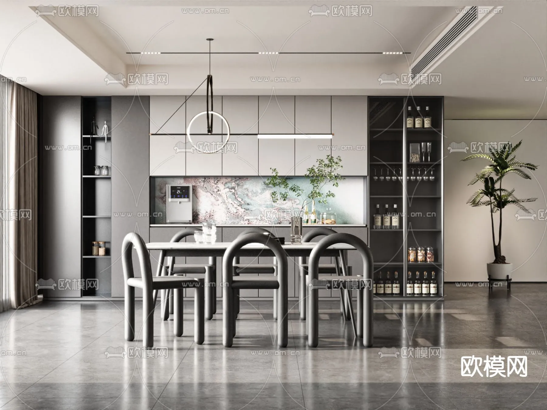 DINING ROOM SETS - VRAY / CORONA - 3D MODEL - 1417