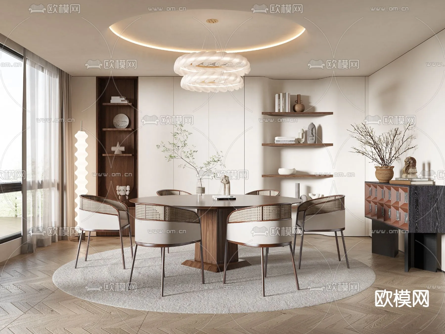 DINING ROOM SETS - VRAY / CORONA - 3D MODEL - 1421