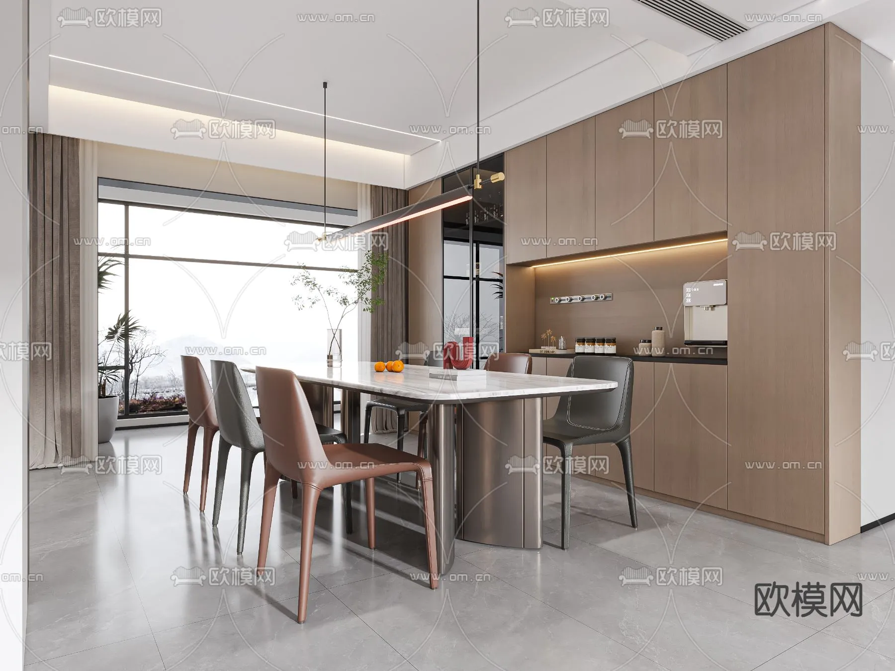 DINING ROOM SETS - VRAY / CORONA - 3D MODEL - 1424