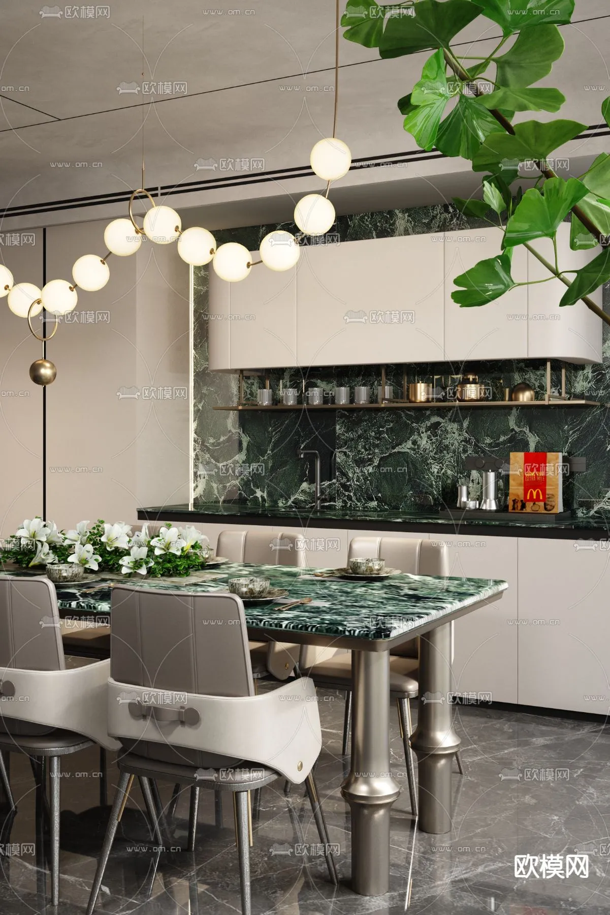 DINING ROOM SETS - VRAY / CORONA - 3D MODEL - 1431