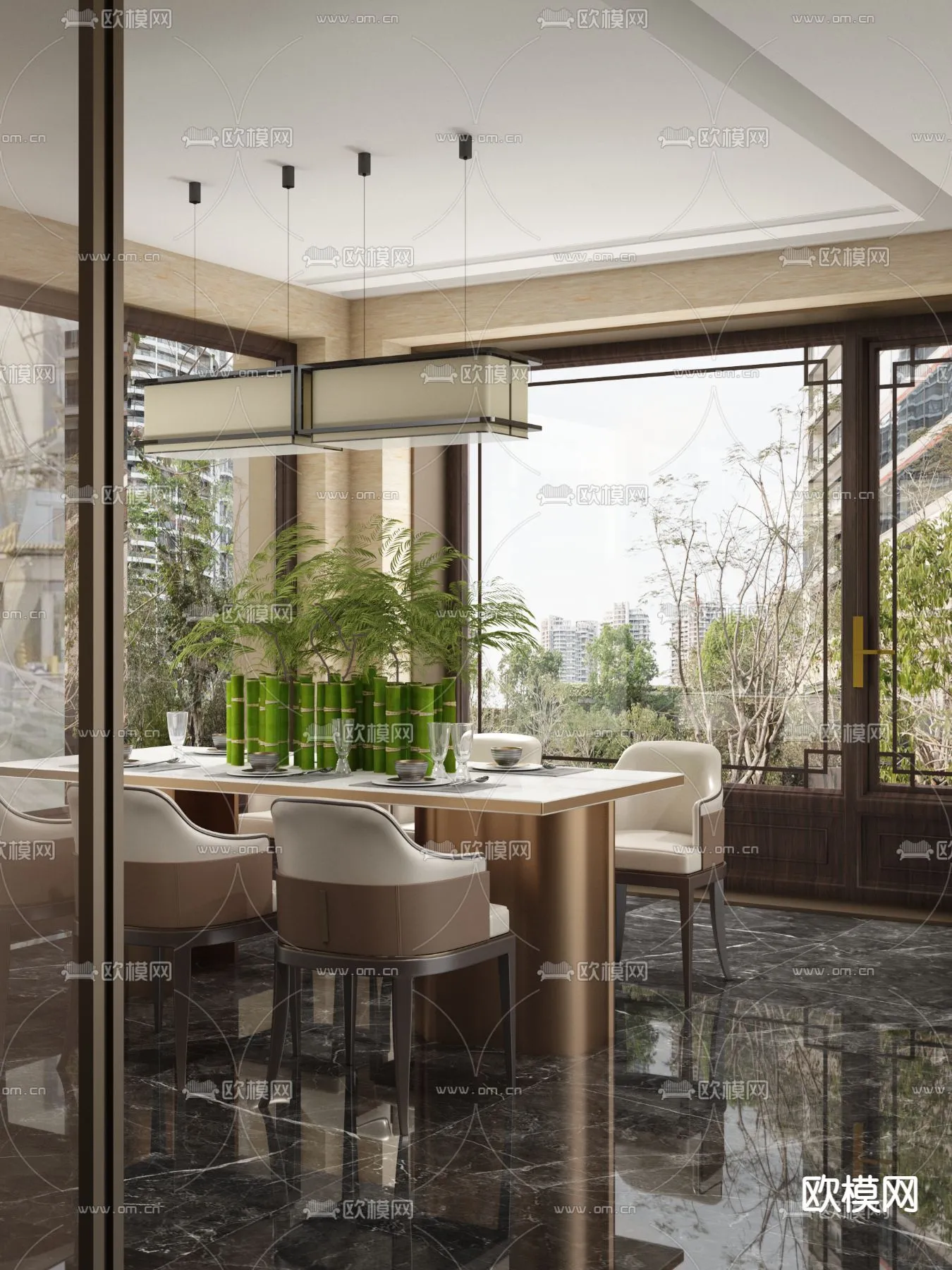 DINING ROOM SETS - VRAY / CORONA - 3D MODEL - 1432