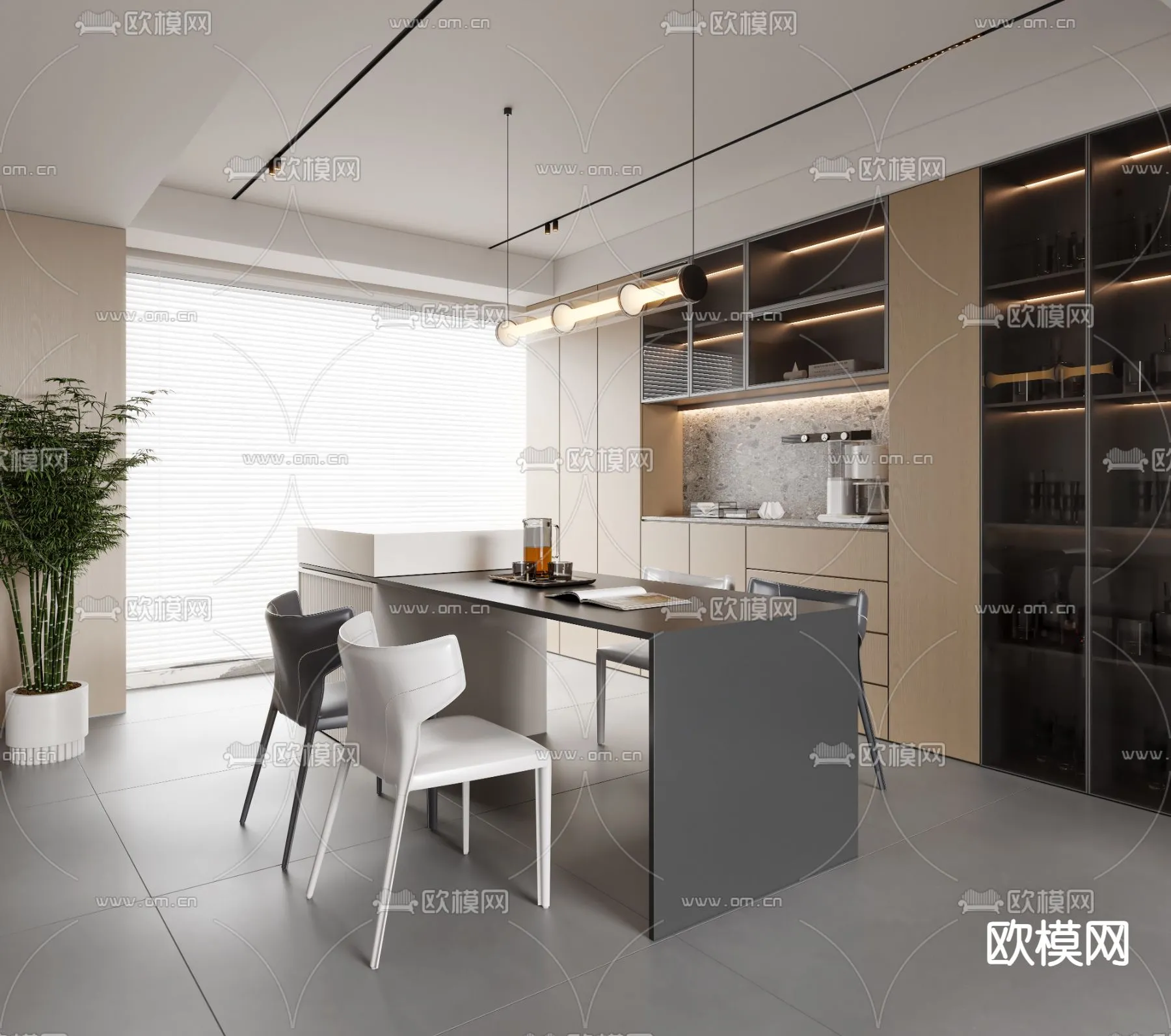 DINING ROOM SETS - VRAY / CORONA - 3D MODEL - 1437