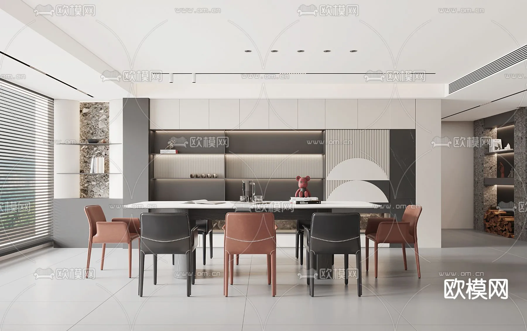 DINING ROOM SETS - VRAY / CORONA - 3D MODEL - 1438