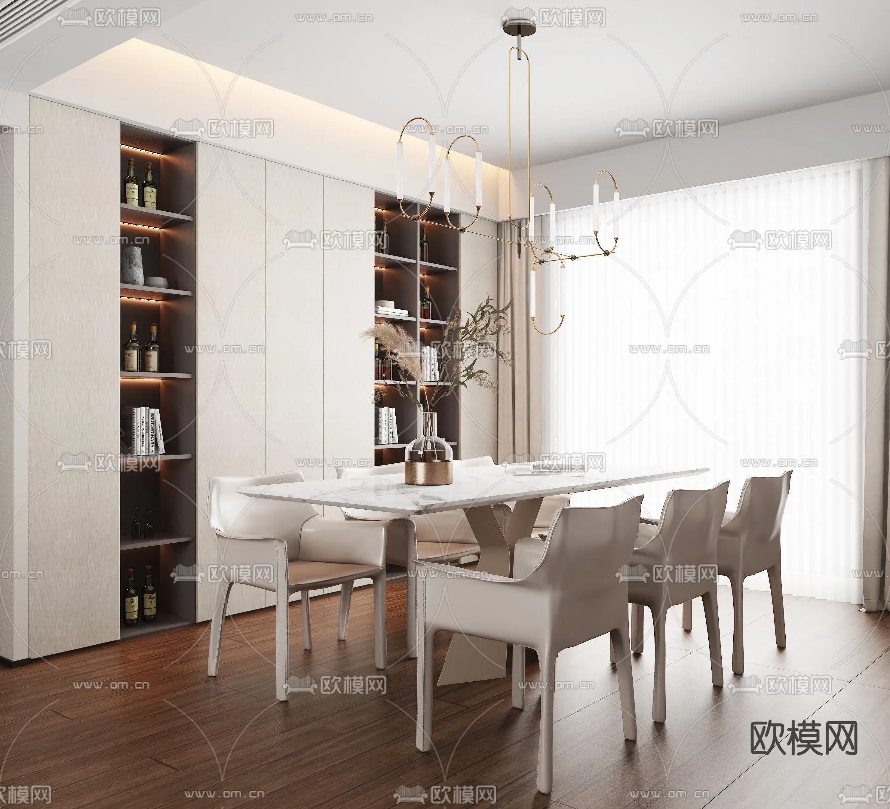 DINING ROOM SETS - VRAY / CORONA - 3D MODEL - 1439