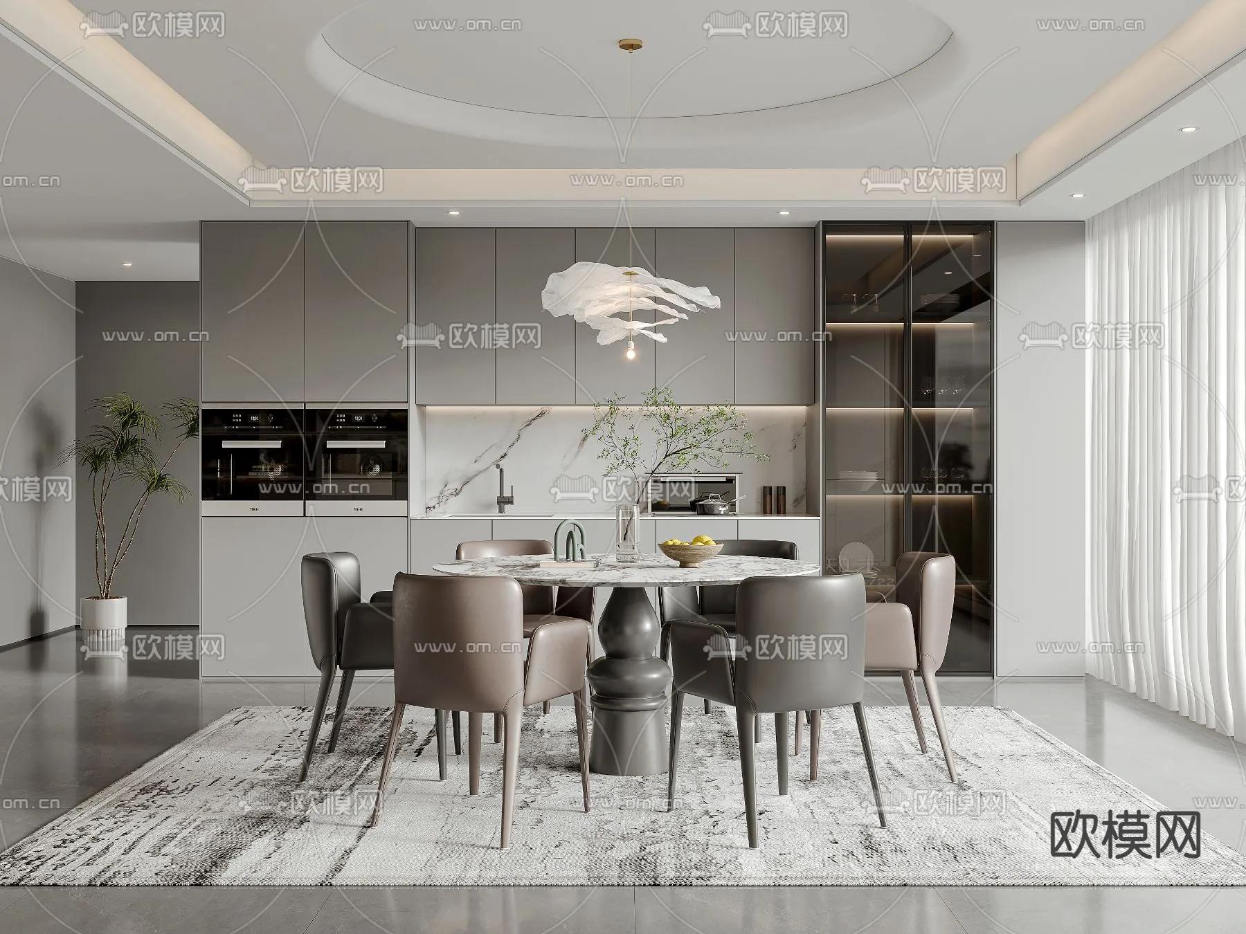 DINING ROOM SETS - VRAY / CORONA - 3D MODEL - 1448