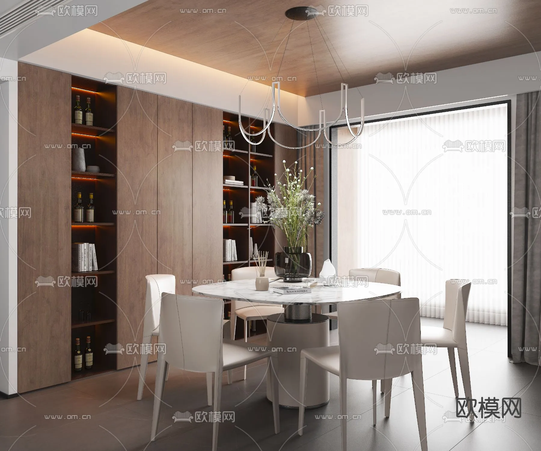 DINING ROOM SETS - VRAY / CORONA - 3D MODEL - 1451