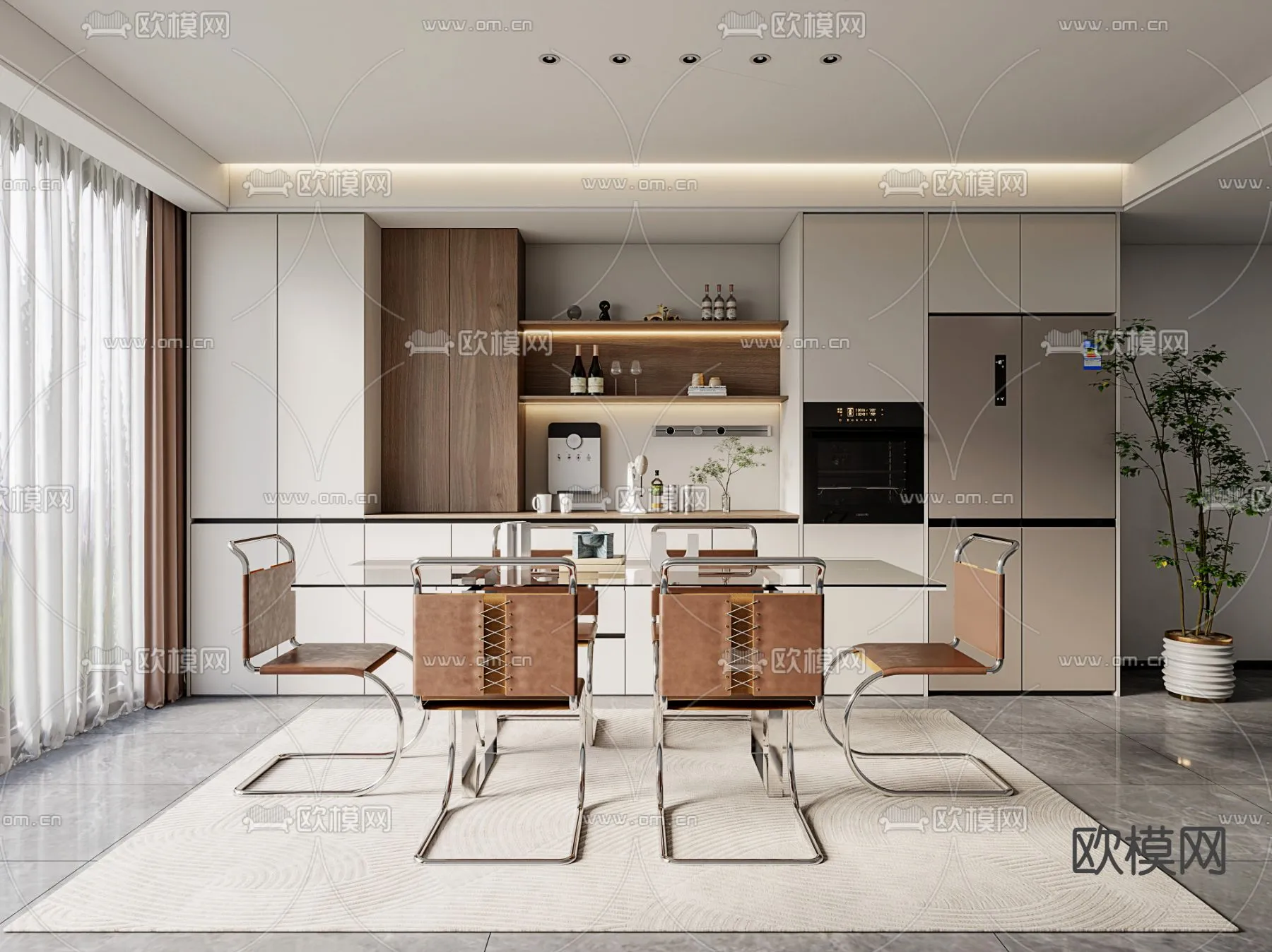 DINING ROOM SETS - VRAY / CORONA - 3D MODEL - 1455