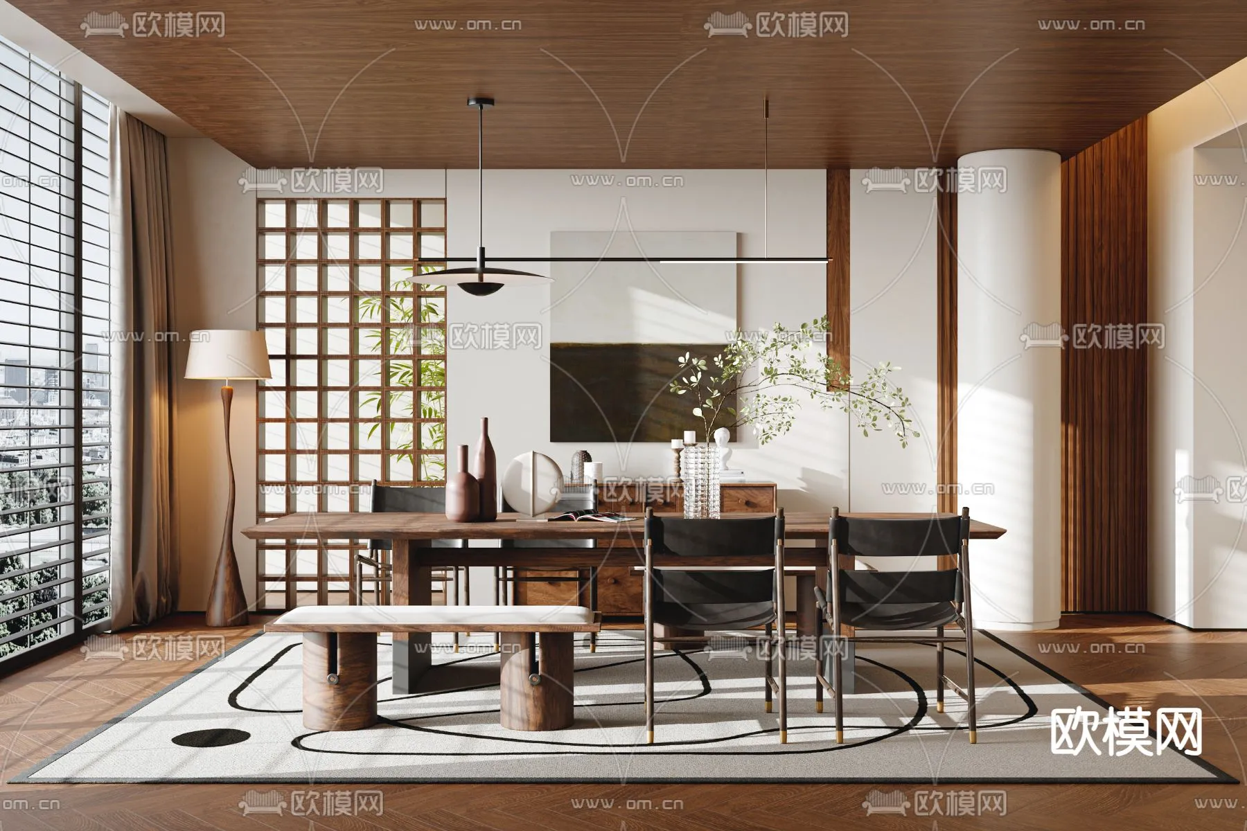 DINING ROOM SETS - VRAY / CORONA - 3D MODEL - 1460