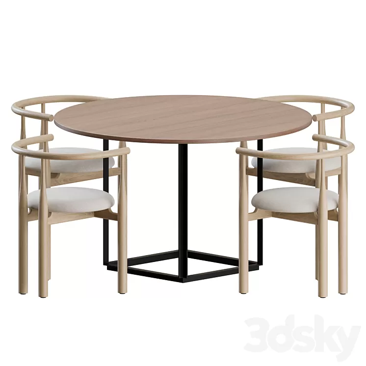 Dining Set 01 by New Works 3D Model